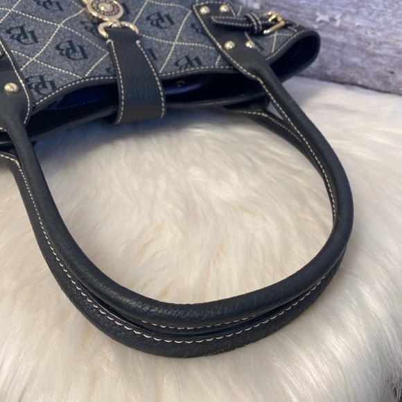 Dooney & Bourke Blue Signature Logo Lock Bag - Picture 9 of 9
